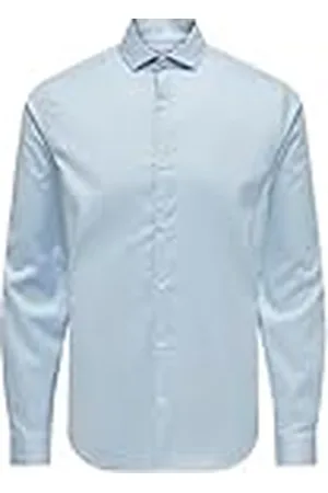 Only & Sons Onsjordan Life Slim Twill Ls Shirt met lange mouwen voor heren, , M