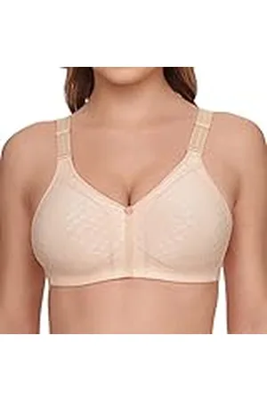 Susa BH zonder beugel Longline BH Classics I Beugelloze beha met vrouwelijke look door kanten inzetstuk I Semi-transparante beha met 3-delig genaaide cups, , 100E