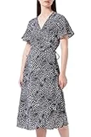 VILA Damesjurk VILOVIE S/S WRAP MIDI Dress/SU - NOOS, , 38