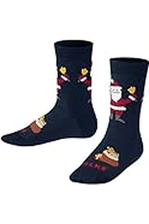 Falke Uniseks-kind Sokken Happy Santa K SO Katoen Gedessineerd 1 Paar, , 19-22
