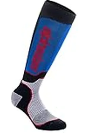 Alpinestars MX PLUS SOCKS, BLACK WHITE ROYAL Blue, S, , S