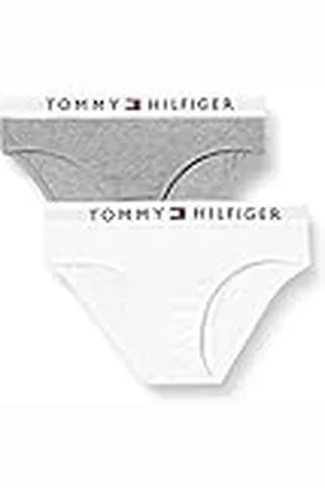 Tommy Hilfiger Ondergoed voor meisjes, set van 2 stuks, grijs (middengrijs heide/wit), 4-5 jaar, , 4 jaar