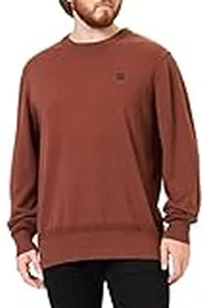 G-Star RAW Heren Premium Core r Knit Pullover Sweater, Brown (Chocolate Lab C560-D312), L