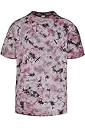 Urban classics Heren Black Tie Dye Oversized Tee T-shirt, , L