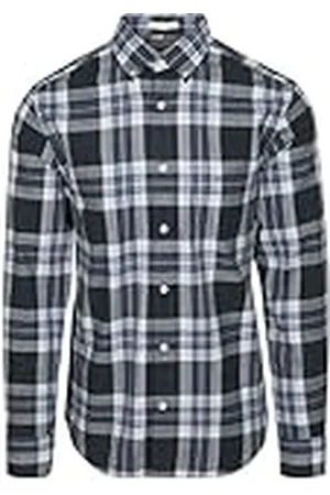 GANT REG Tartan Melange geruit shirt, , XL