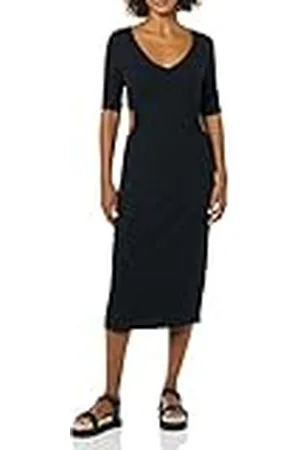 Amazon Dames Fine Rib Side Cut-Out Jurk (voorheen Daily Ritual), , X-Large