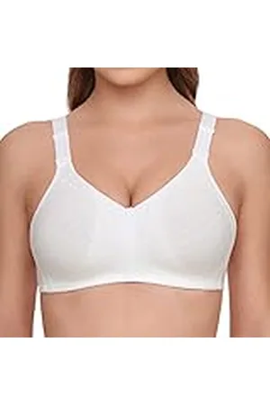 Susa BH zonder beugel Longline BH Classics I Beugelloze beha met vrouwelijke look door kanten inzetstuk I Semi-transparante beha met 3-delig genaaide cups, , 100F
