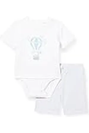 Blue Seven Uniseks babyoutfit-set van 2 shorts, HL BLAUW Orig, 0-3 maanden (2-pack), blauw origineel, 56 cm