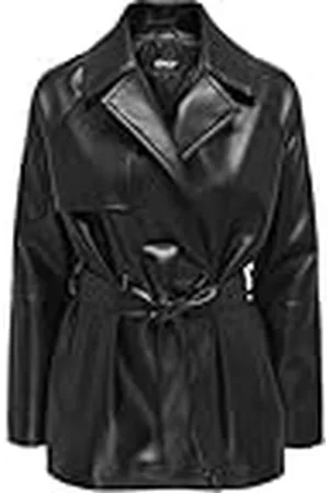 ONLY Dames Onlsofia Faux Leath Short Trench Cc OTW korte jas, , XL