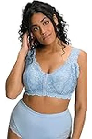 Ulla Popken Damesbustier, kant, ritssluiting, zonder beugelbeha, , 90