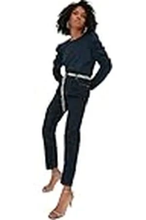 Trendyol Vrouwen Navy Lacivert hoge taille Mom Jeans Broeken Dames, , 60