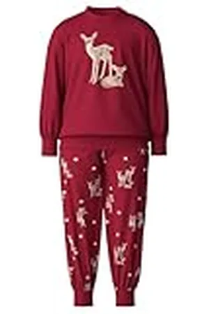 Calida Family & Friends Pyjama met boordjes voor kinderen, van 100% biologisch katoen, met zachte geribbelde manchetten aan de boorden, , 80-86