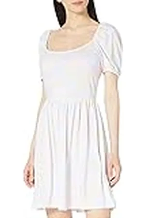 NA-KD Dames ballonmouwen jersey jurk casual, , S