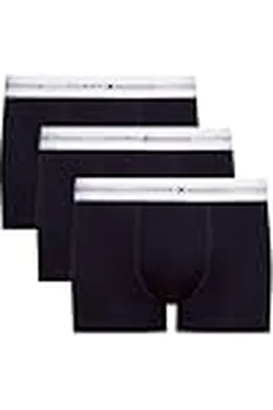 Tommy Hilfiger Heren Trunk Signature Boxer Shorts 3 Pack, Veelkleurig (Westijnhemel/Woestijnhemel/Woestijnhemel), M