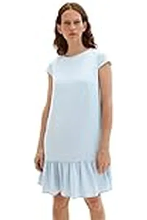 TOM TAILOR Dames jeansjurk met volant, , 38