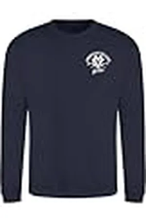 American College Sweatshirt Sweatshirt Print Warme Kleding Uniseks Mannen en Vrouwen Casual Model ACSCRW6 Navy L, , L