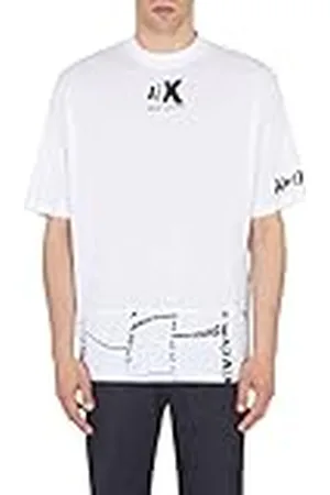 Armani Exchange Heren Biologisch katoen, korte mouwen sweatshirt, , klein, , S