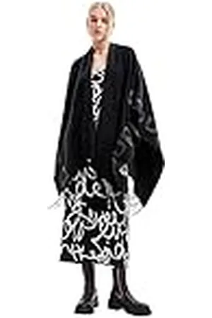 Desigual Poncho_Logo Parijs, , één maat, , Eén Maat
