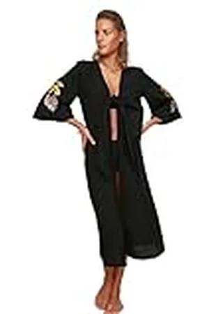 Trendyol Gedetailleerde Borduurwerk Kimono en Kaftan, , 34