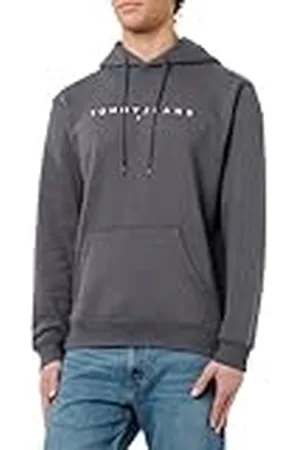Tommy Hilfiger Heren TJM REG LINEAR LOGO HOODIE EXT DM0DM20746 Pullover Hoodie, , XS, , XS