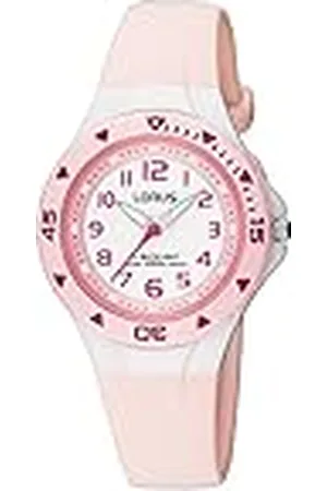 Lorus Kids meisjeshorloge roestvrij staal en kunststof met urethaanband RRX49CX9, , Eén maat, armband