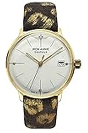 Iron Annie Dameshorloge met leren band serie Bauhaus Lady 35 mm behuizingsdiameter datum in verschillende variaties, , Klassiek