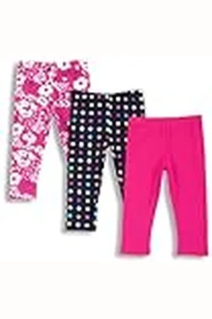 chicco Set katoenen leggings in Capri-stijl, Sportbroek Meisjes, , 7 jaar (pakket van 3)