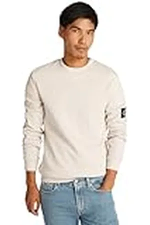 Calvin Klein Jeans Heren Badge Wafel LS TEE J30J323485 L/S T-shirt, , XXS, , XXS