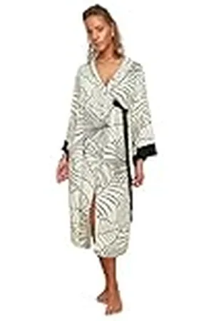 Trendyol Groot blad kimono en kaftan met motief dames, , M