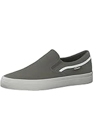 QS by s.Oliver Heren 5-5-14602-20 platte slippers, Kaki, 44 EU