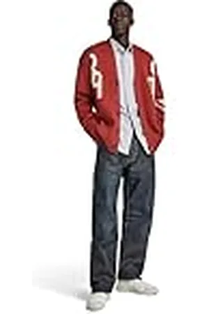 G-Star RAW Heren Holiday Cardigan Loose Knit Sweater, , M