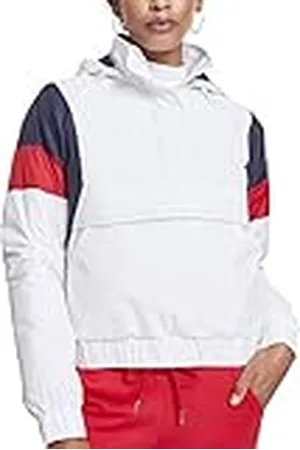 Urban classics Damesjas, meerkleurig (wit/marineblauw/vuurrood 01244), M