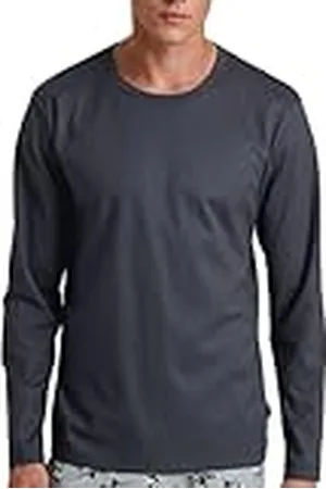 Calida RMX Sleep shirt met lange mouwen voor heren, van 100% katoen, , 46/48 NL