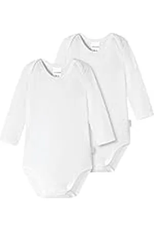 Schiesser Unisex Baby 2 PACK Wickelbody mit Knöpfen - 100% Organic Bio Baumwolle - Größe 56 bis 104