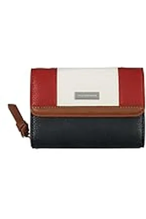 TOM TAILOR Dames Juna overslagportemonnee, Mixed Maritim, 14x4x10