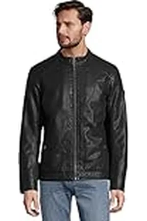 TOM TAILOR Mannen Bikerjack van kunstleer 1026337, , S