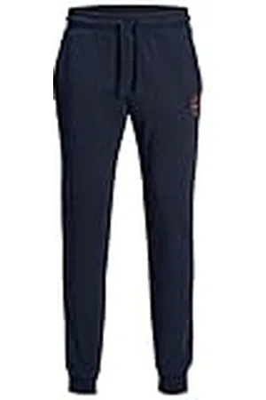 JACK & JONES Jack and Jones Shark Sport-joggingbroek voor heren, zwart, marineblauwe blazer, L