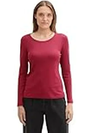 TOM TAILOR T-shirt met lange mouwen voor dames, , M