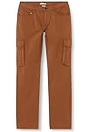 QS by s.Oliver Junior Jongens Cargo Broek Pete, Straight Leg Brown 134, , 134 cm
