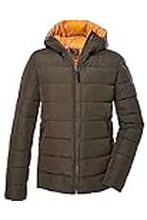 G.I.G.A. DX by killtec Heren Gewatteerde jas met capuchon/functionele jas is waterafstotend GW 10 MN QLTD JCKT, green anthracite, 4XL, 39833-000