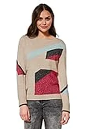 CECIL Dames B302172 Trui, Birch White Melange, S, , S