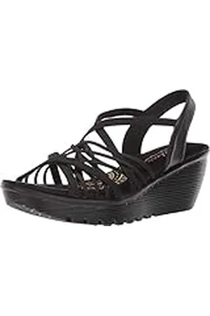 Skechers Dames Parallel-Crossed Draden-Multi Gore Slingback Sandaal Wedge, , 40 EU