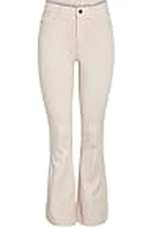 Noisy May Nmsallie Hw Flare Jeans Oatmeal Noos, , 29W x 34L