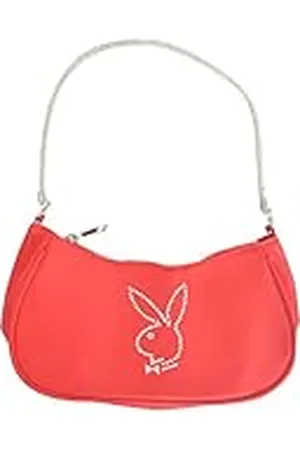 Concept One Playboy schoudertas voor dames, handtas met strass draagriem en konijnlogo