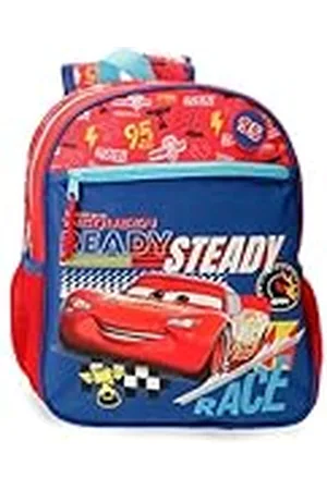 Disney Joumma Cars Lets Race schoolrugzak, aanpasbaar aan trolley, , 27 x 33 x 11 cm, polyester, 9,8 l, , Schoolrugzak, aanpasbaar aan trolley