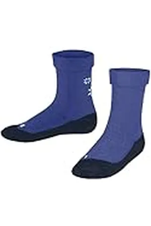 Falke Unisex kinderen Cosy Snowflakes duurzaam biologisch katoen halfhoog met patroon 1 paar sokken, blauw (kobalt 6273), 23-26