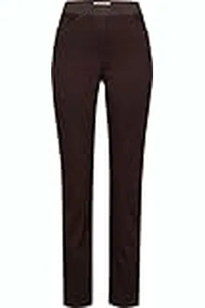 Brax By Brax Dames Pamina Thermolite Cotton Broek, Dark Brown, 44