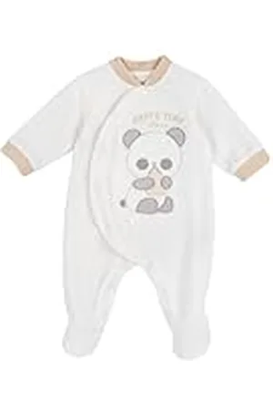 chicco Babyrompertje met comfortabele opening aan de voorkant met knopen, van warm en zacht chenille, machinewasbaar, babykleding van 0-24 maanden, cadeau-idee voor de geboorte, ontworpen in Italië