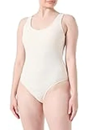 Emporio Armani Standaard eendelige Sangallo kanten badpakken voor dames, Ecru, L