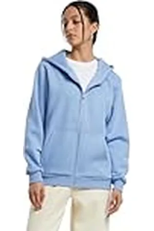 Build Your Brand Fluffy Zip Hoody, gezellig jack met capuchon in relaxed fit, basic voor dagelijks gebruik en vrije tijd, , S